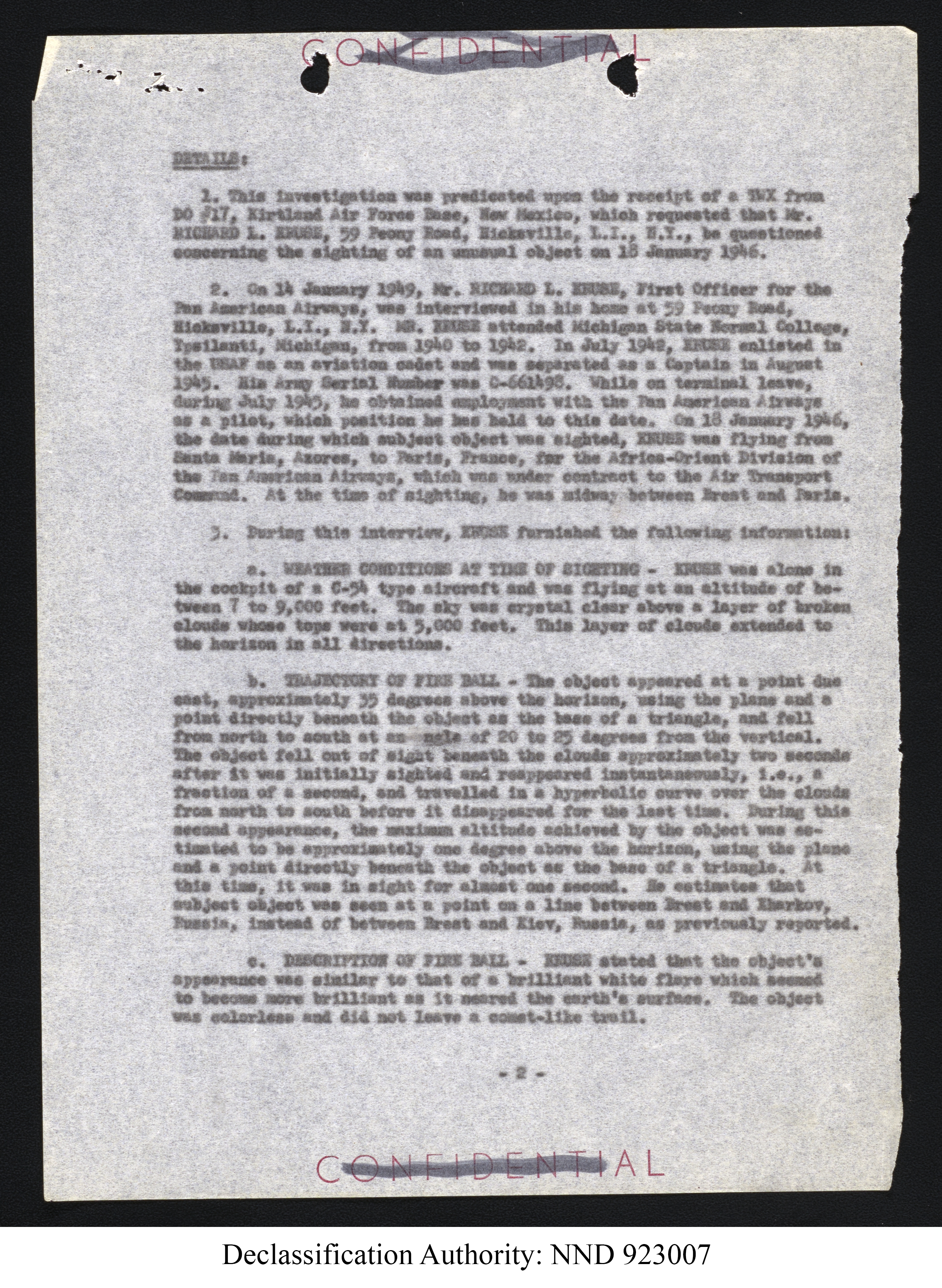 Doctor Edward Condon, University of Colorado Physicist Studying Unidentified Flying Objects