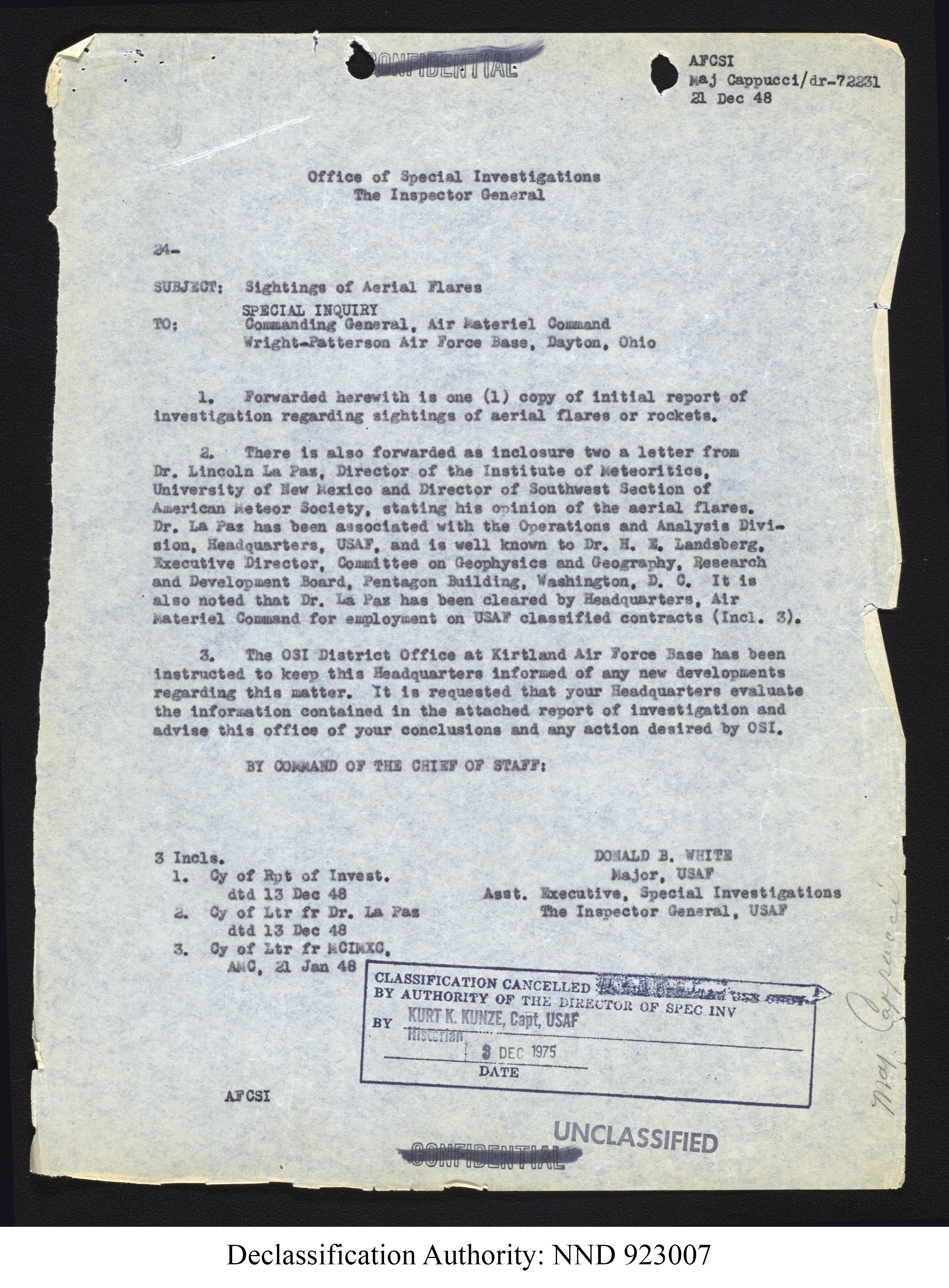 Doctor Edward Condon, University of Colorado Physicist Studying Unidentified Flying Objects