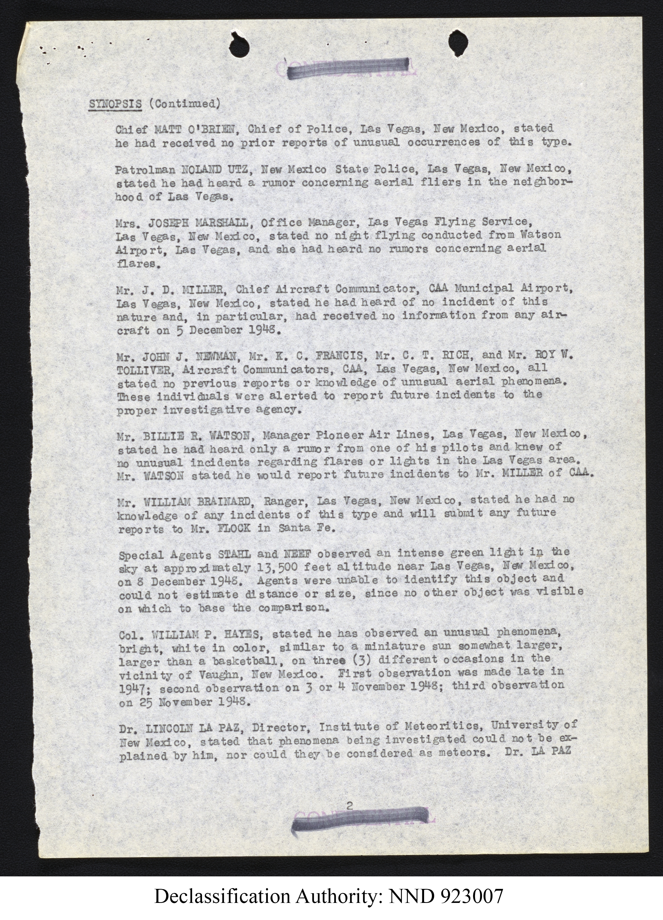Doctor Edward Condon, University of Colorado Physicist Studying Unidentified Flying Objects