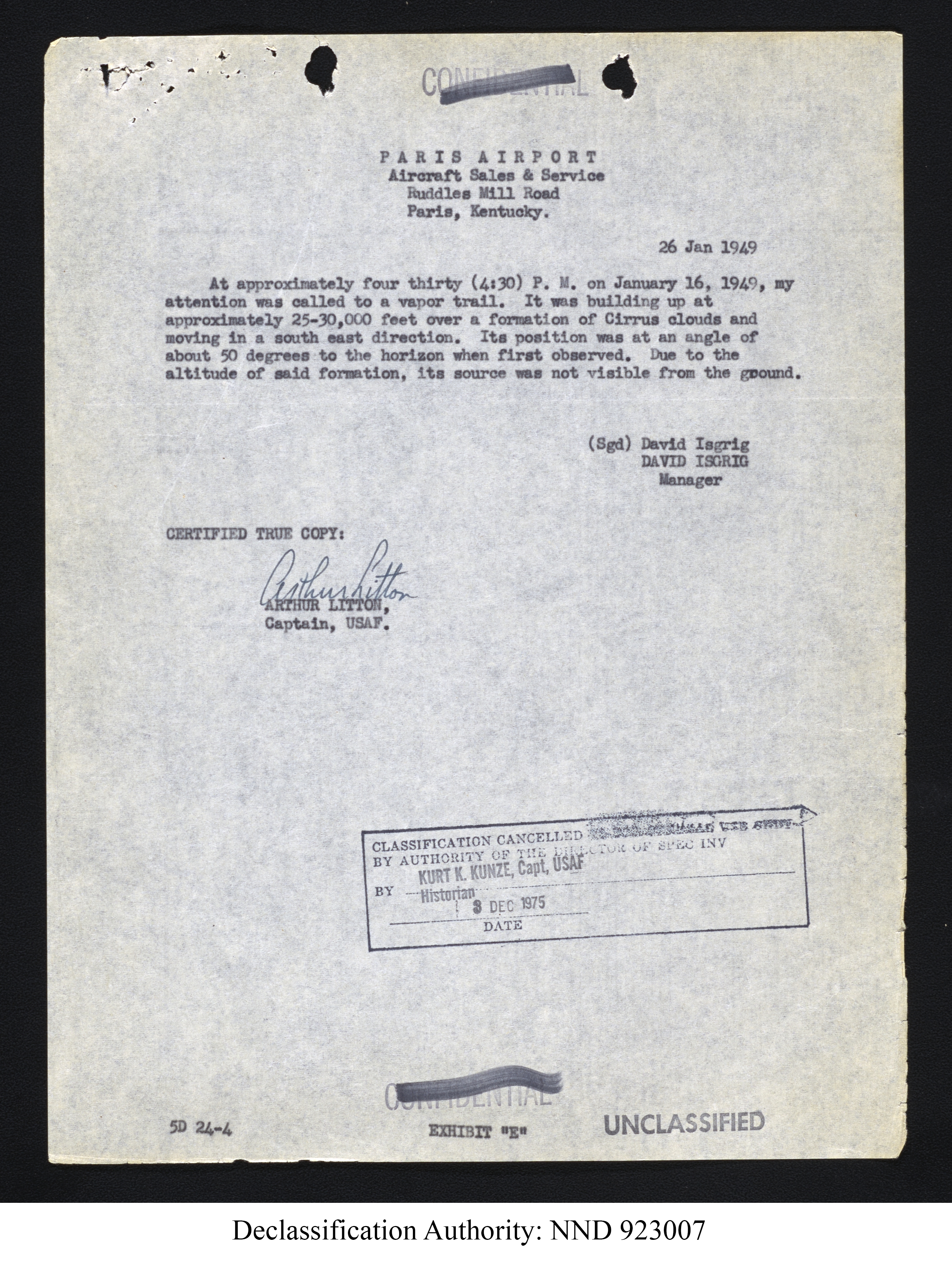 Doctor Edward Condon, University of Colorado Physicist Studying Unidentified Flying Objects