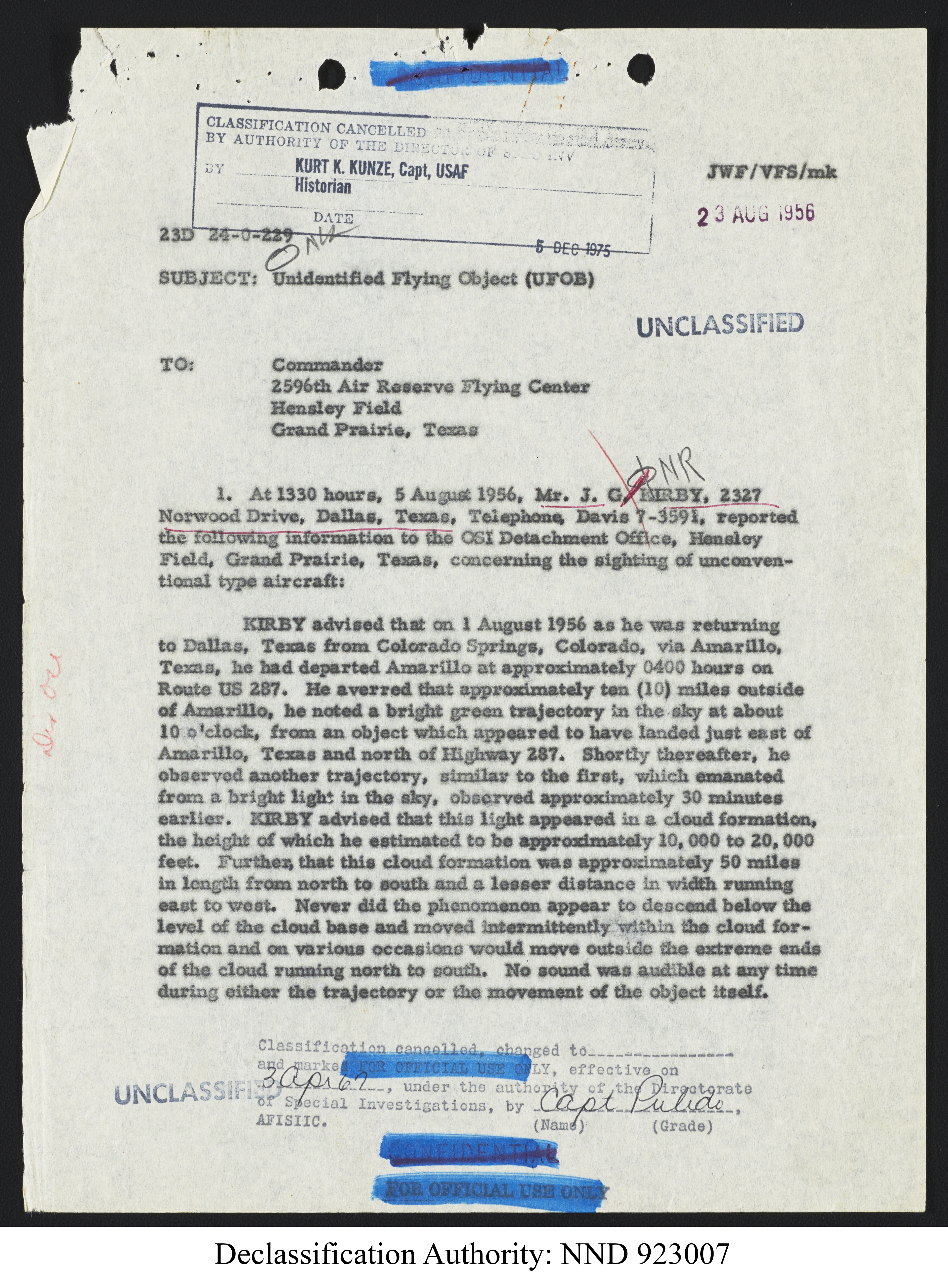Doctor Edward Condon, University of Colorado Physicist Studying Unidentified Flying Objects