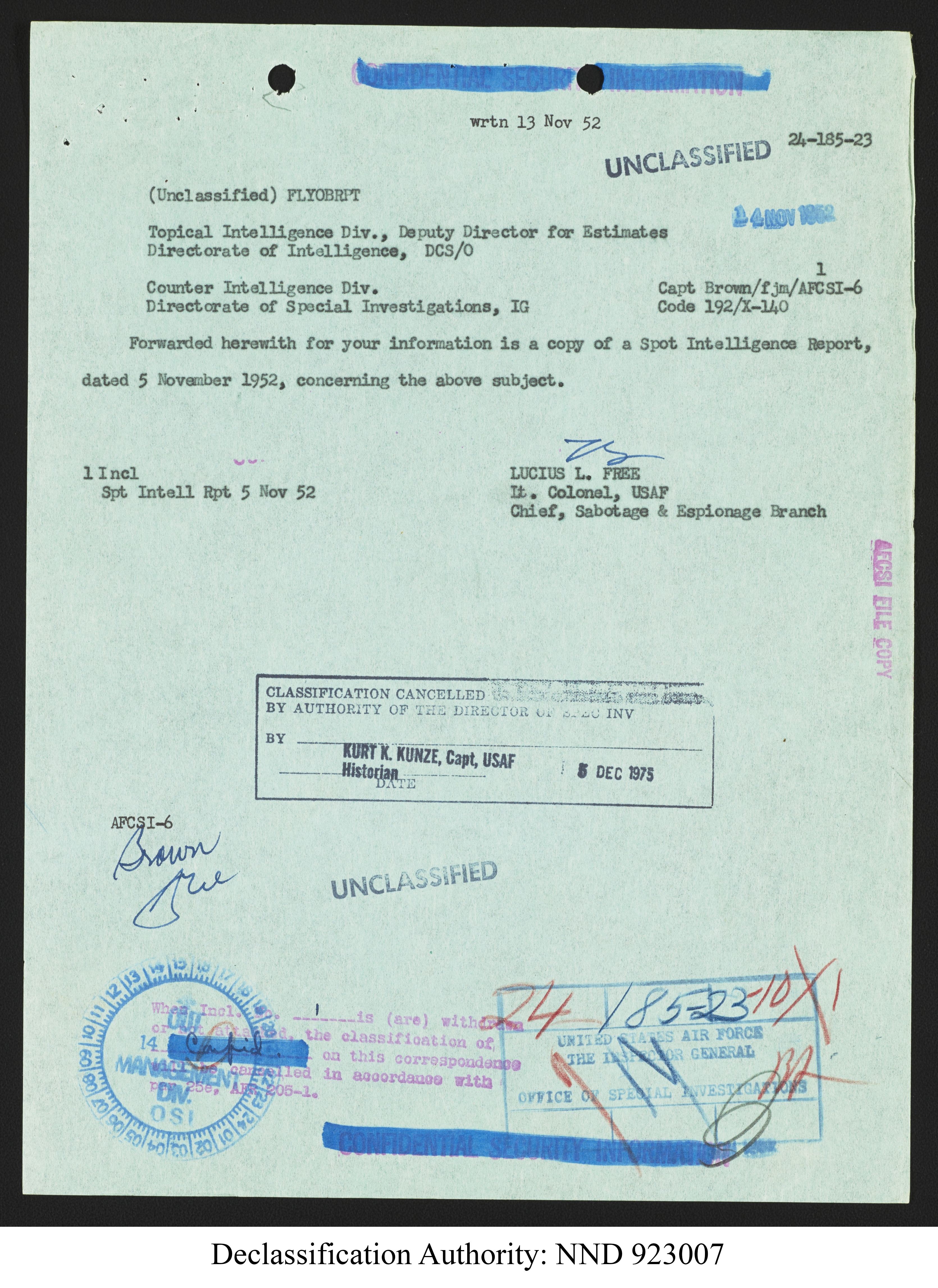 Doctor Edward Condon, University of Colorado Physicist Studying Unidentified Flying Objects