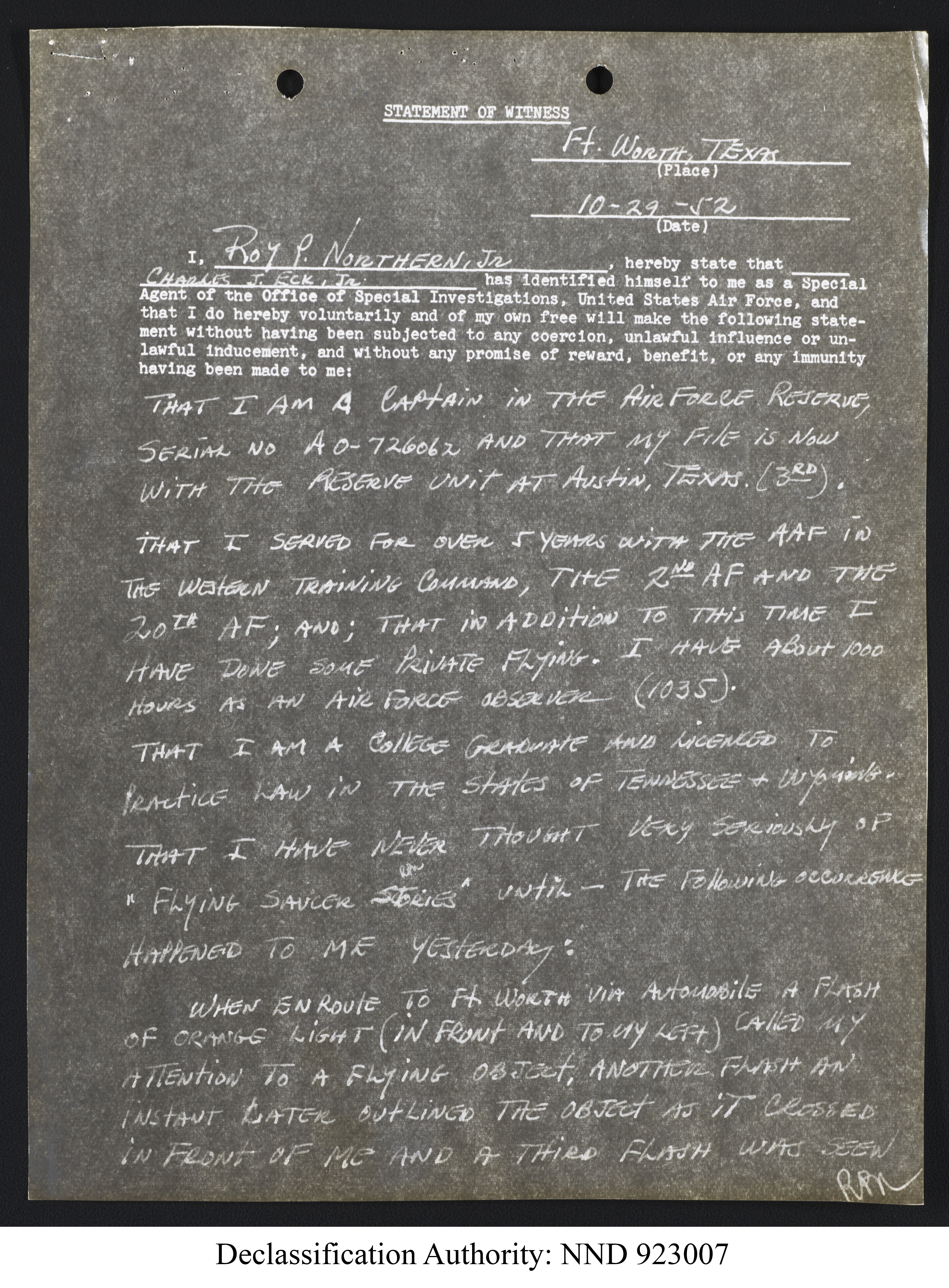 Doctor Edward Condon, University of Colorado Physicist Studying Unidentified Flying Objects