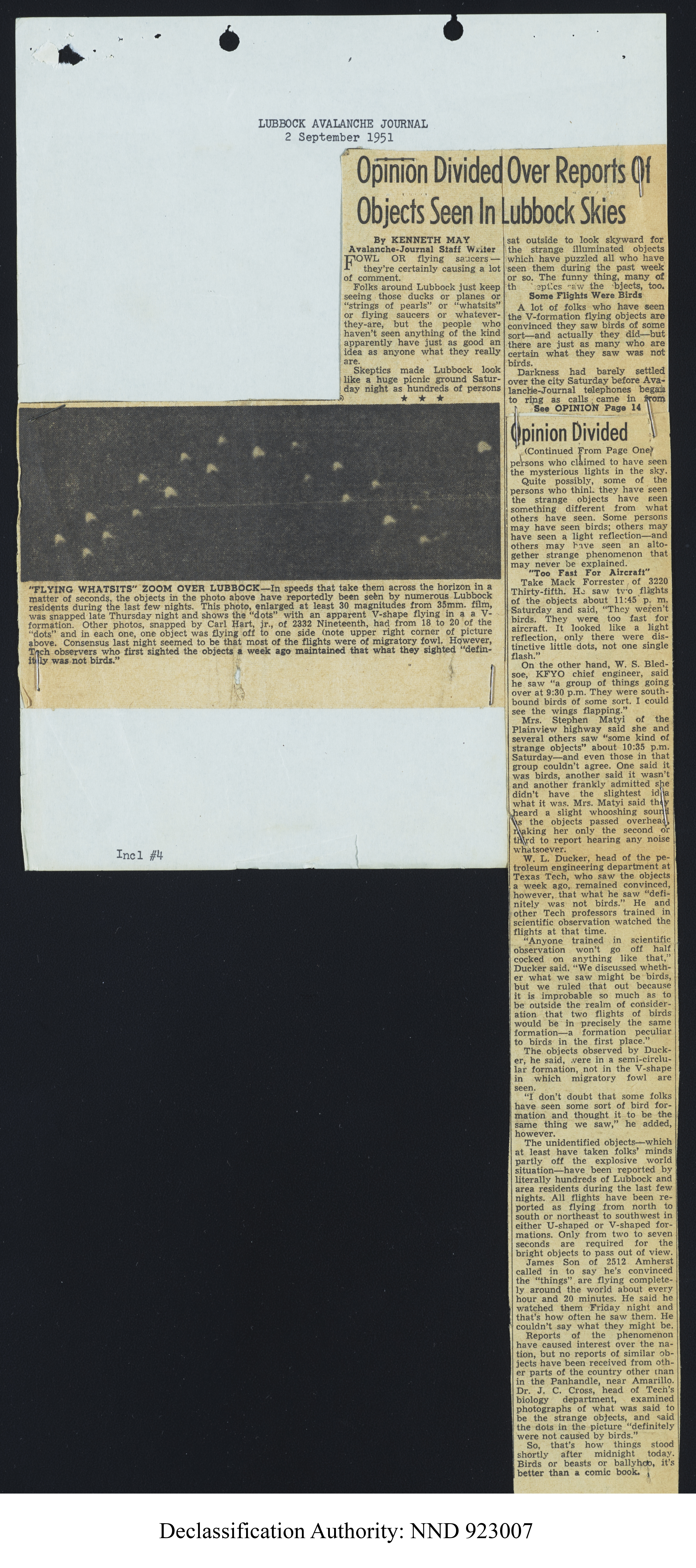 Doctor Edward Condon, University of Colorado Physicist Studying Unidentified Flying Objects