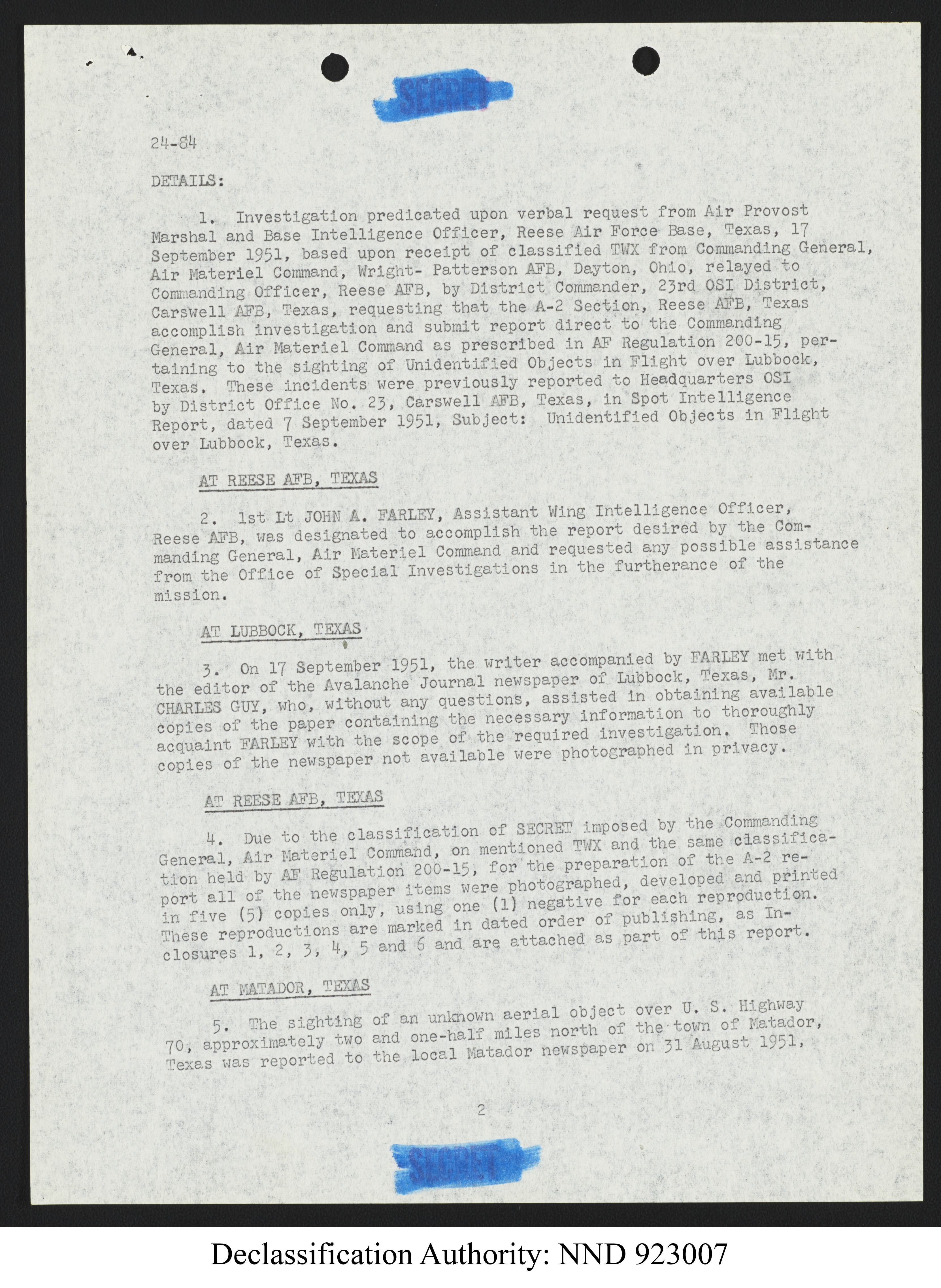 Doctor Edward Condon, University of Colorado Physicist Studying Unidentified Flying Objects