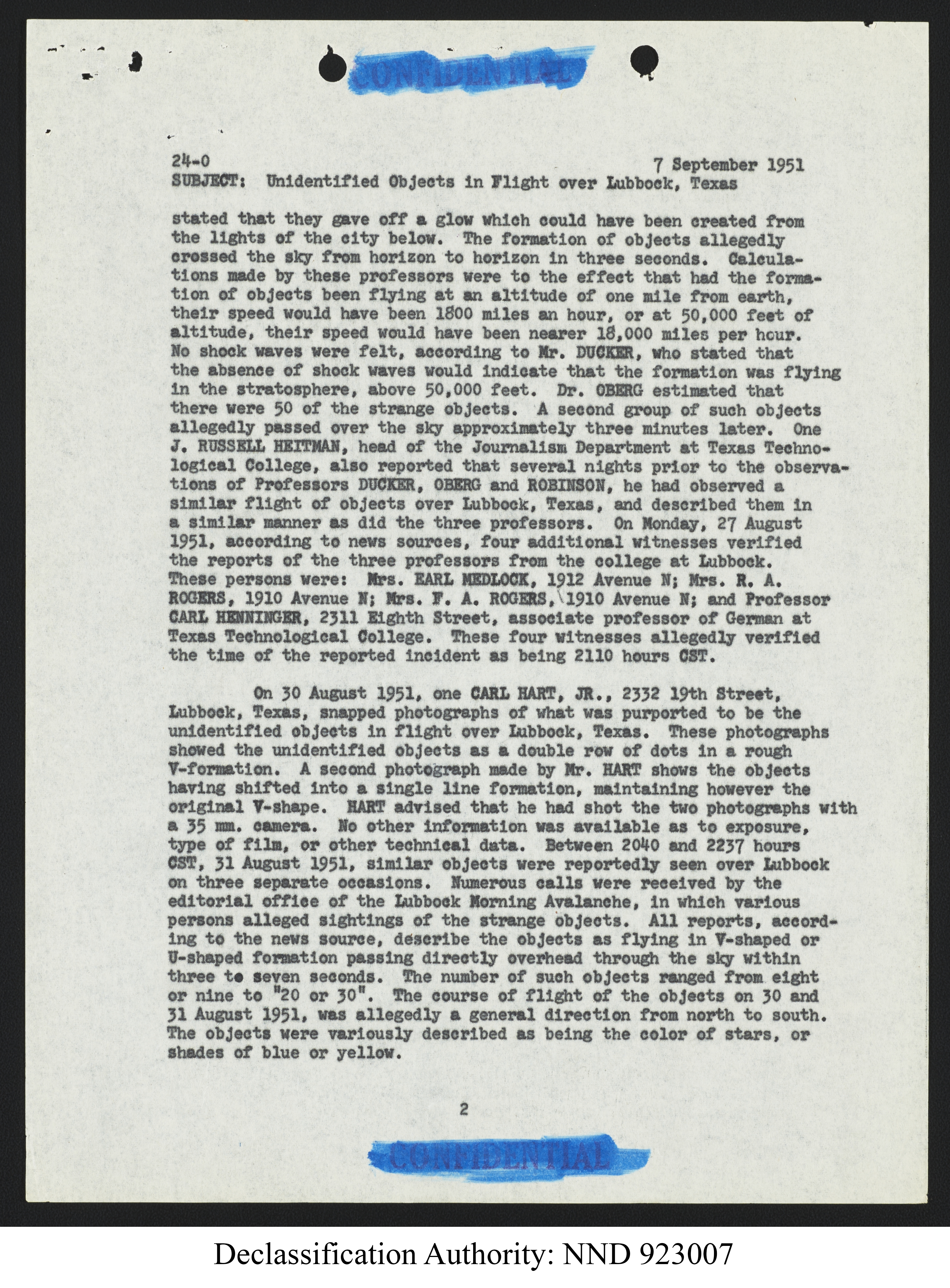 Doctor Edward Condon, University of Colorado Physicist Studying Unidentified Flying Objects
