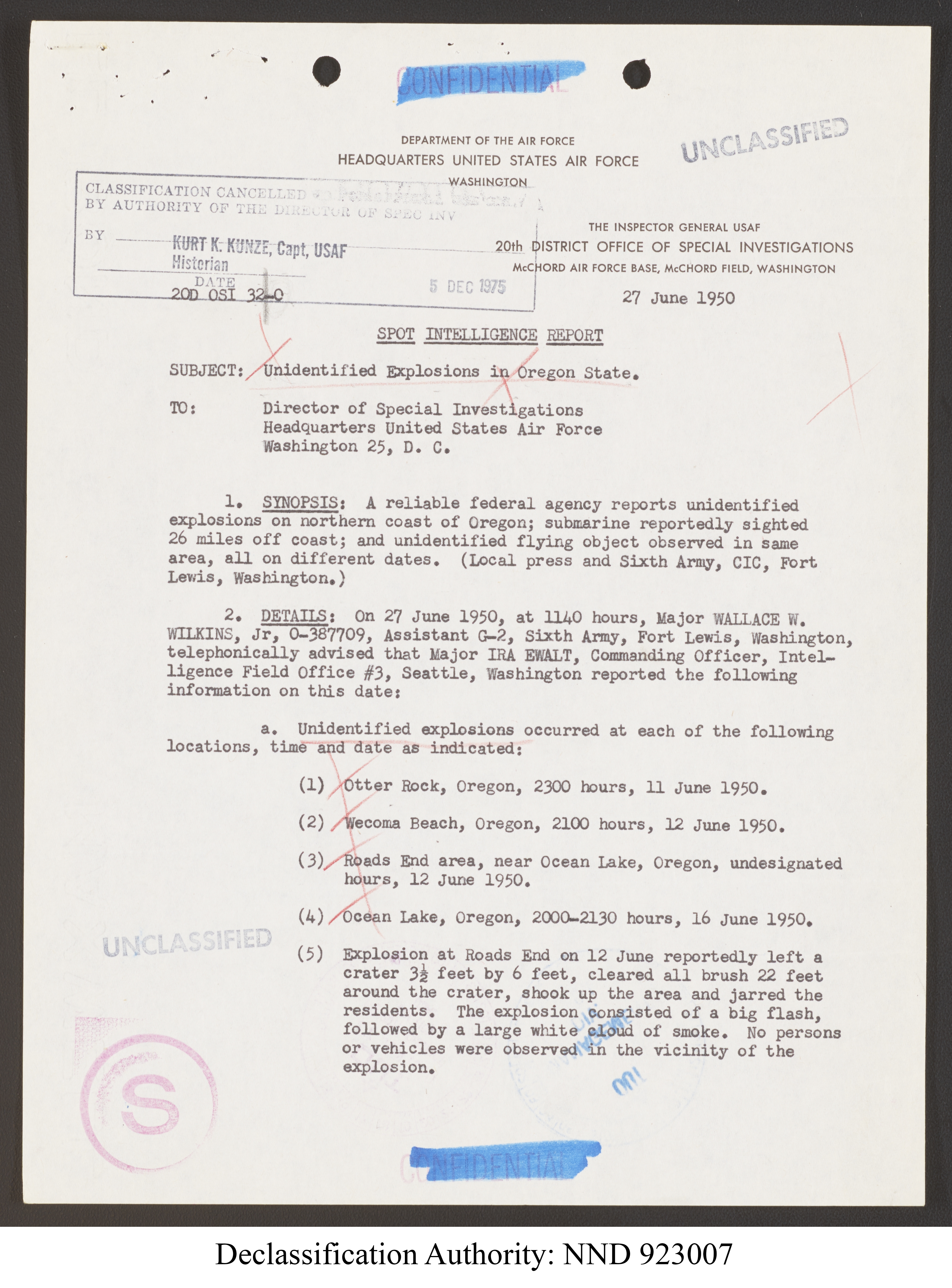 Doctor Edward Condon, University of Colorado Physicist Studying Unidentified Flying Objects