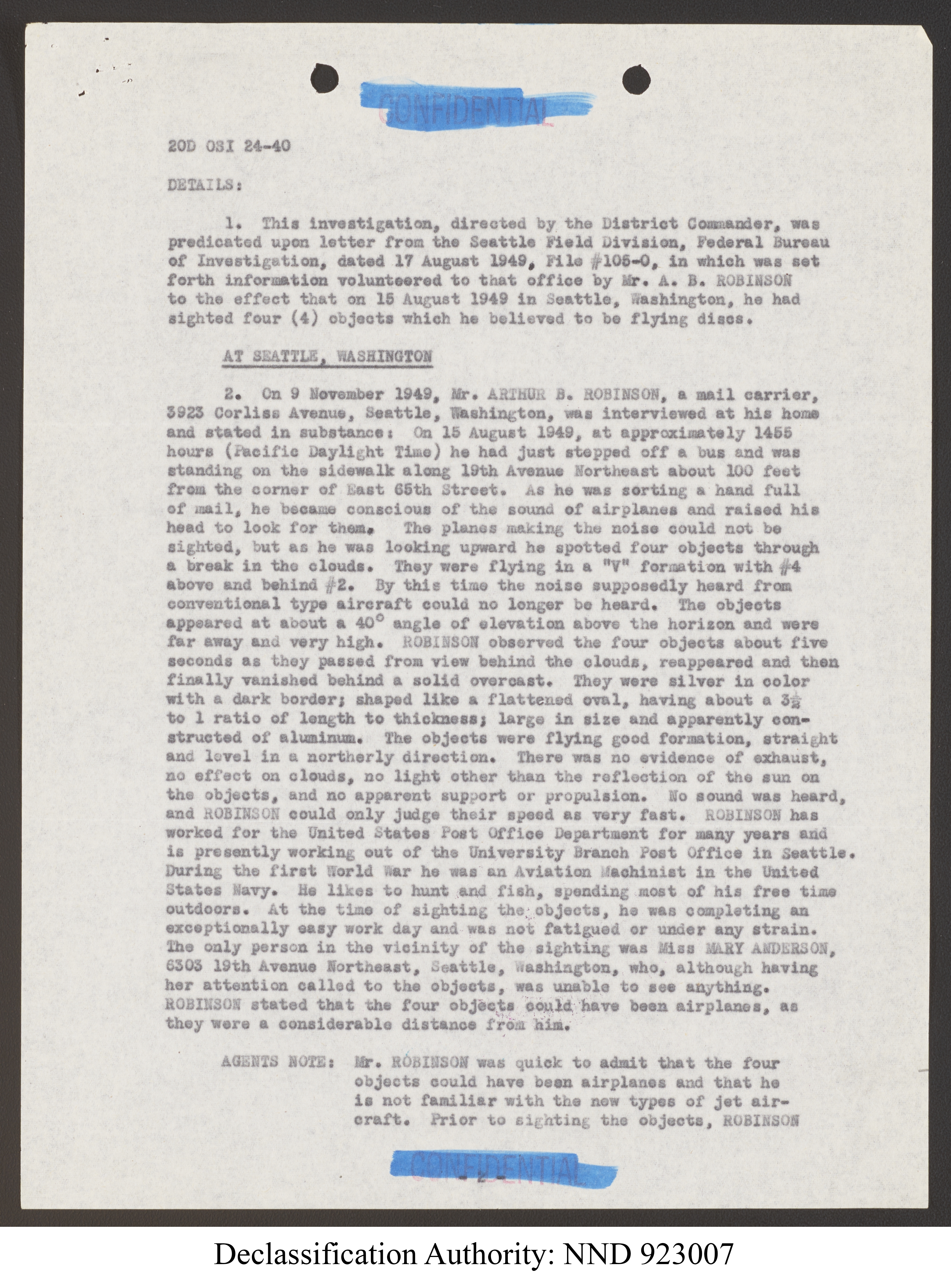 Doctor Edward Condon, University of Colorado Physicist Studying Unidentified Flying Objects