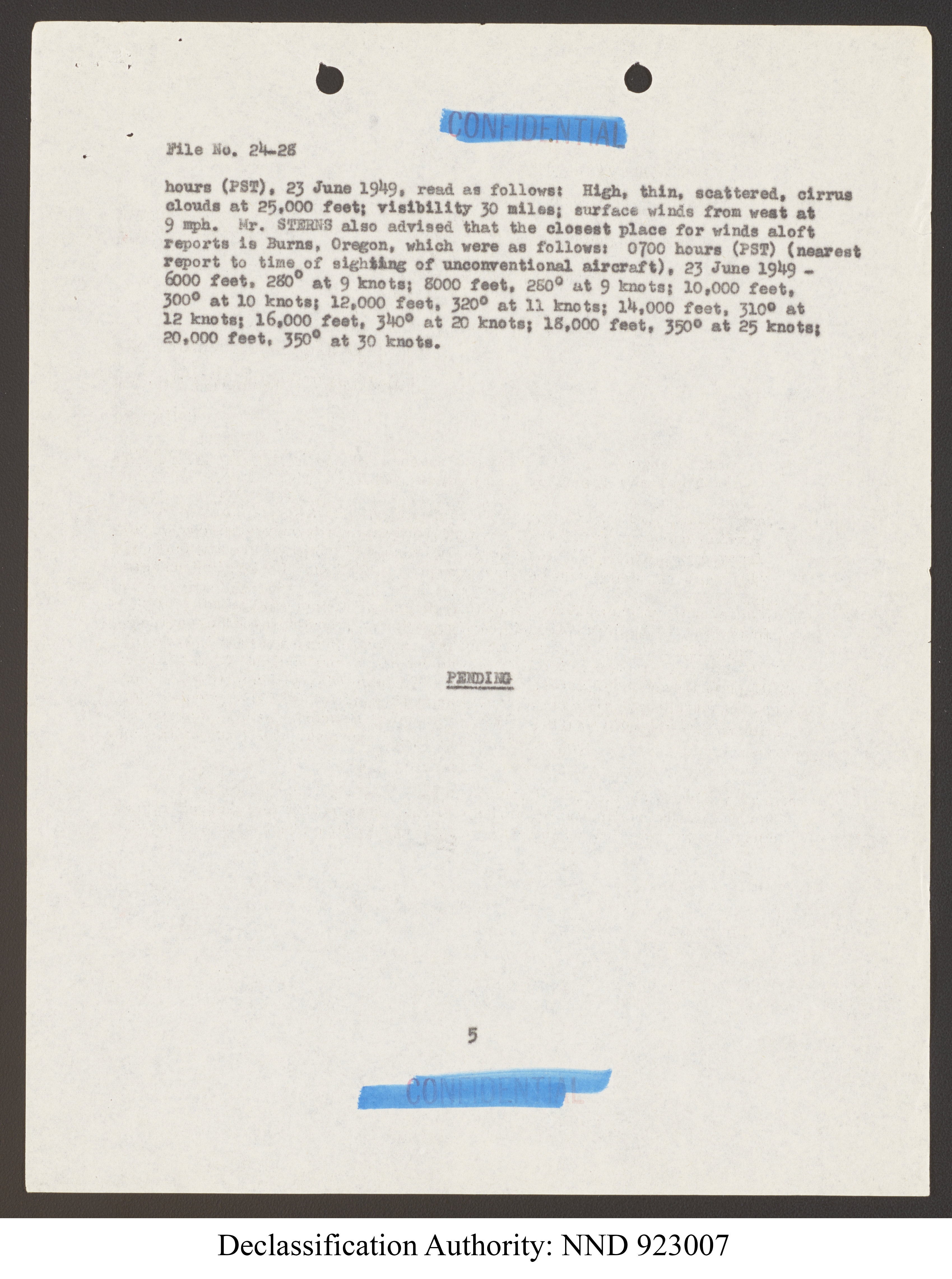 Doctor Edward Condon, University of Colorado Physicist Studying Unidentified Flying Objects