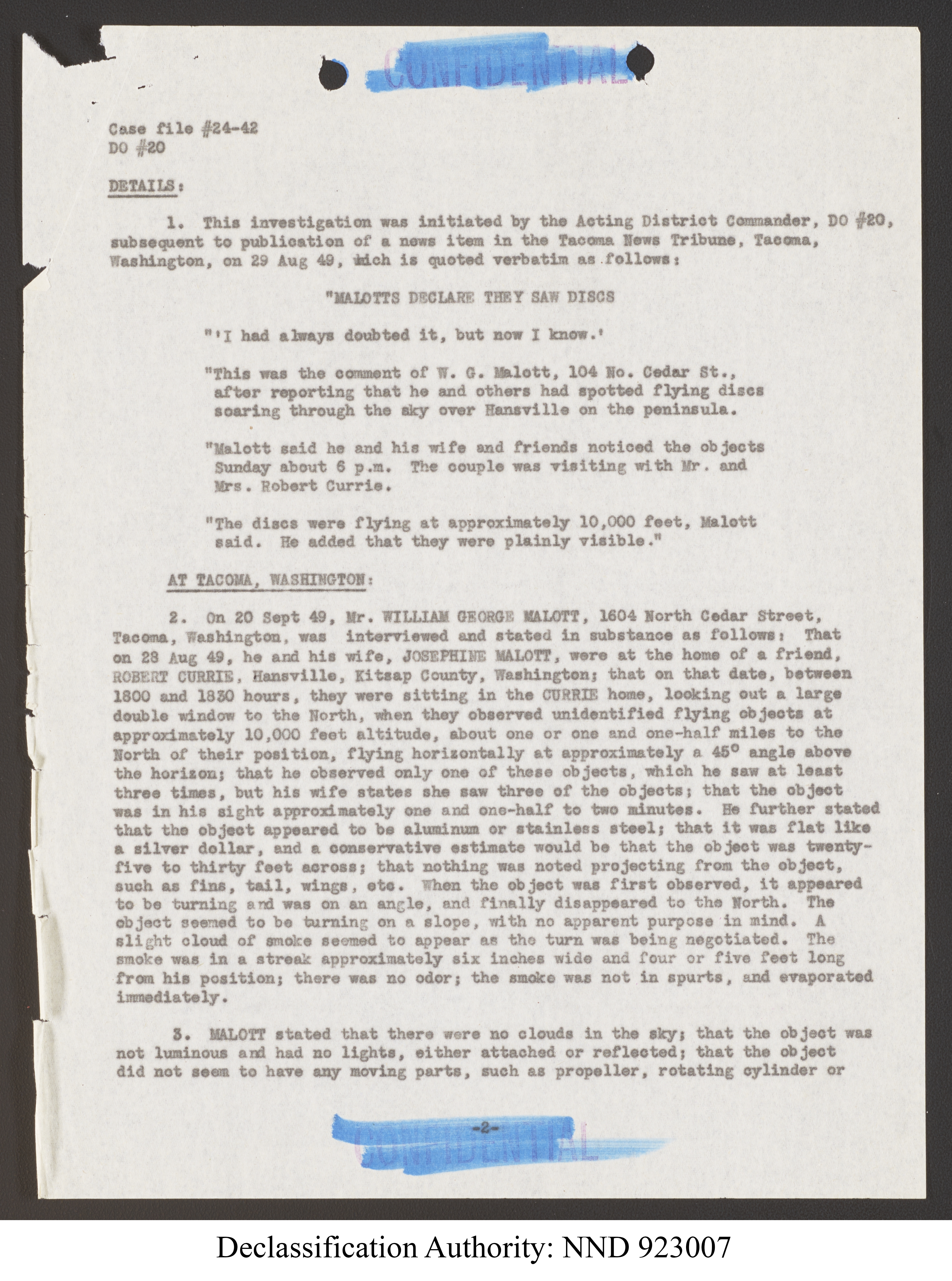 Doctor Edward Condon, University of Colorado Physicist Studying Unidentified Flying Objects
