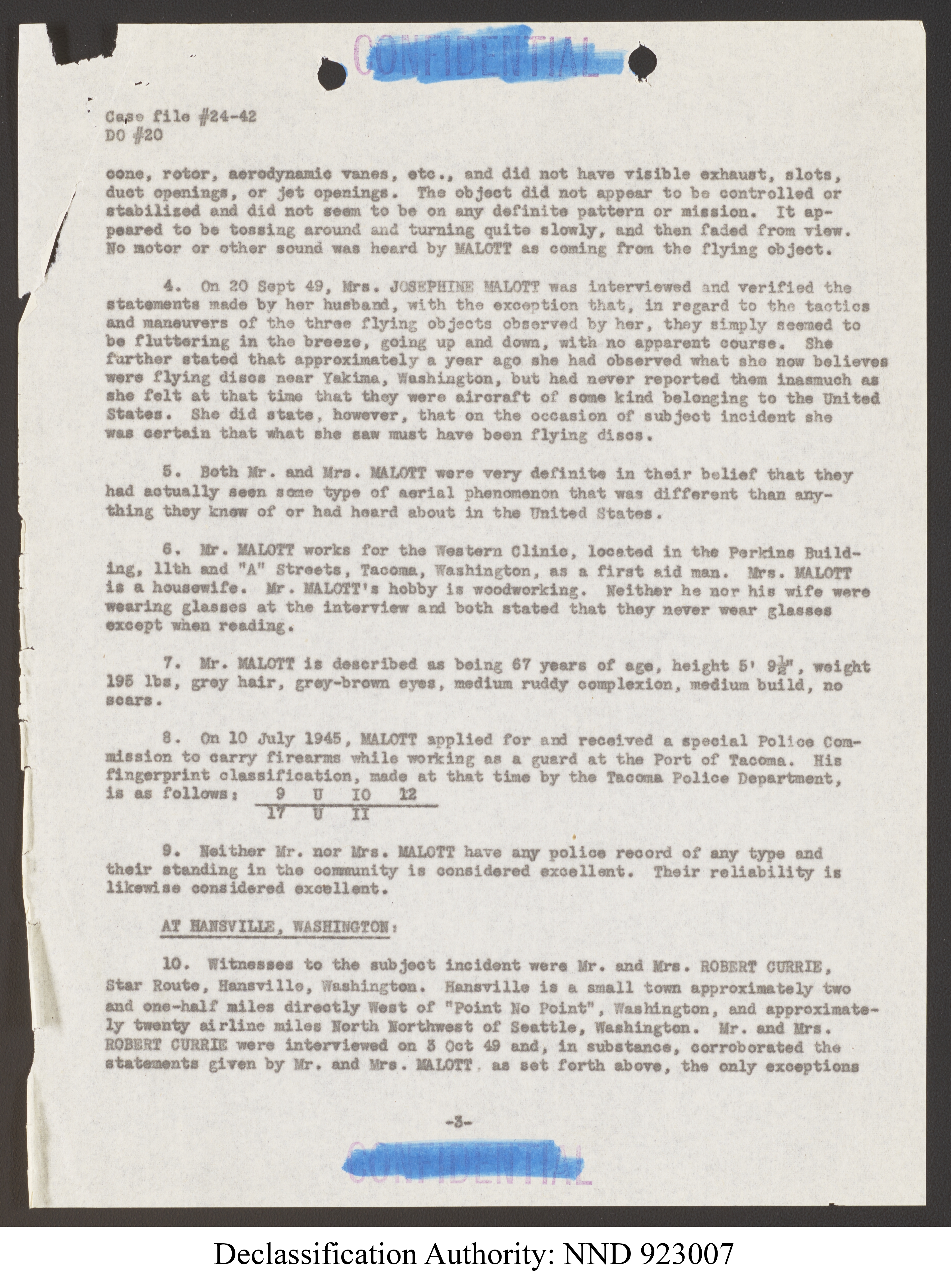 Doctor Edward Condon, University of Colorado Physicist Studying Unidentified Flying Objects