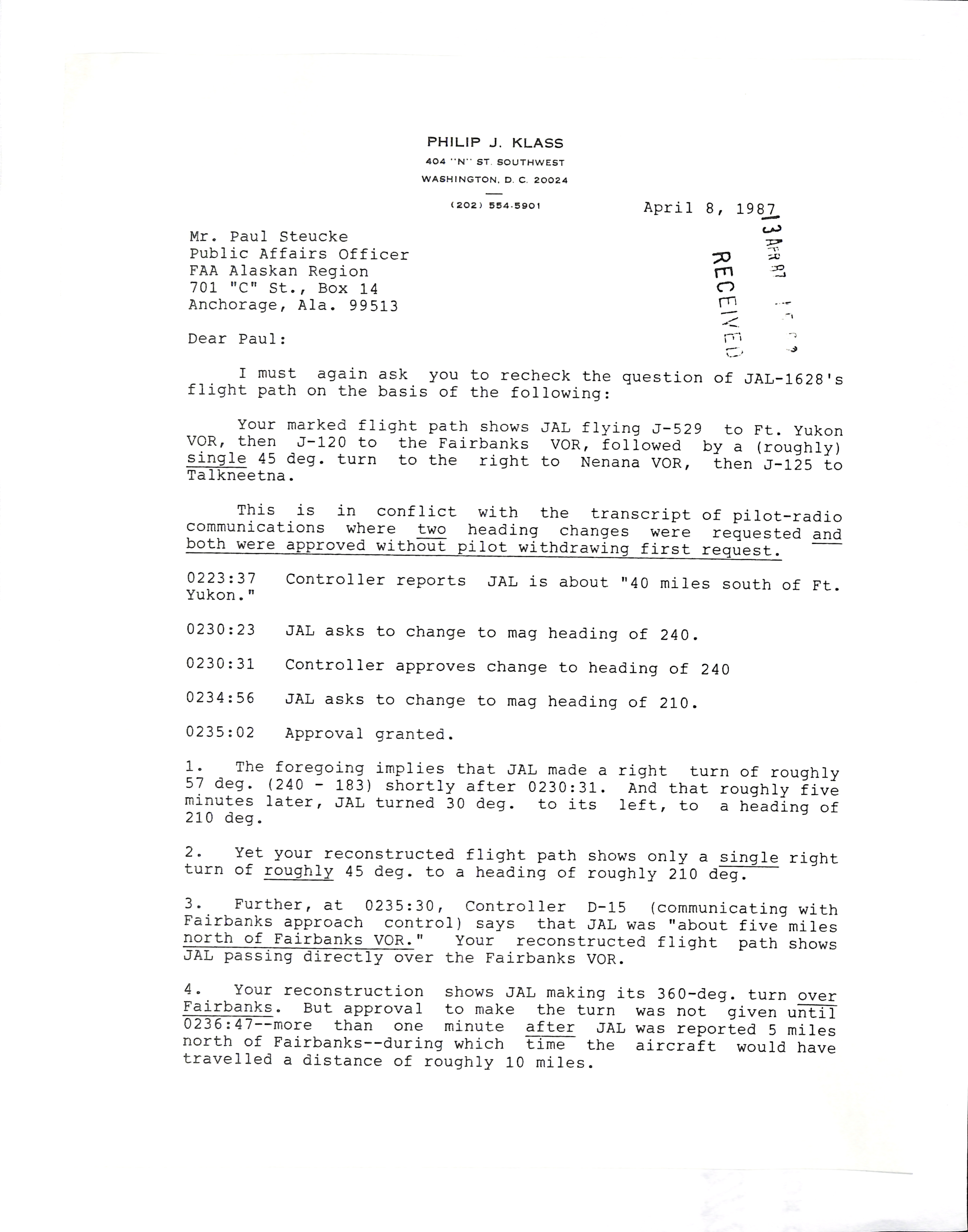 Information Releases Relating to Unidentified Flying Object