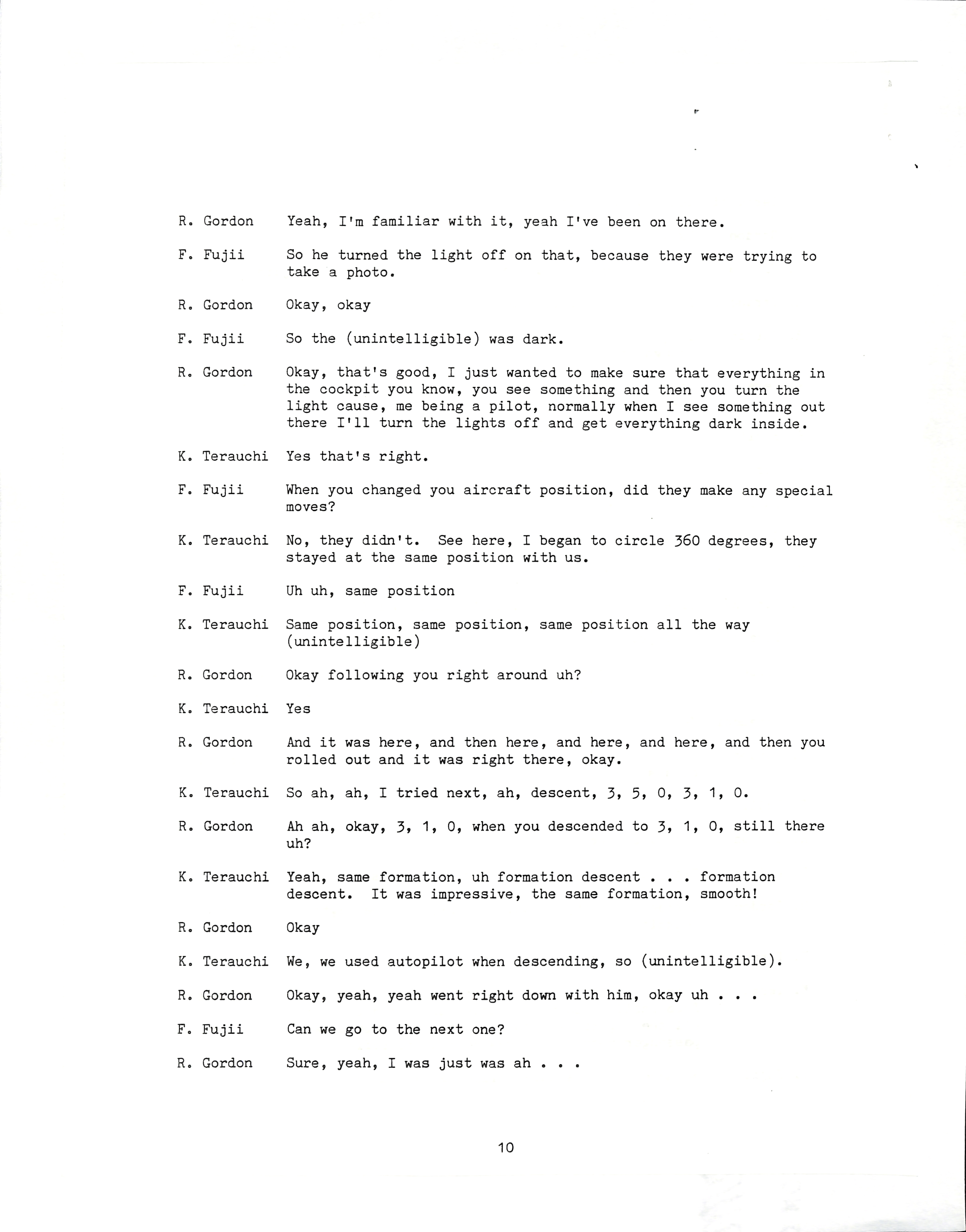 Information Releases Relating to Unidentified Flying Object