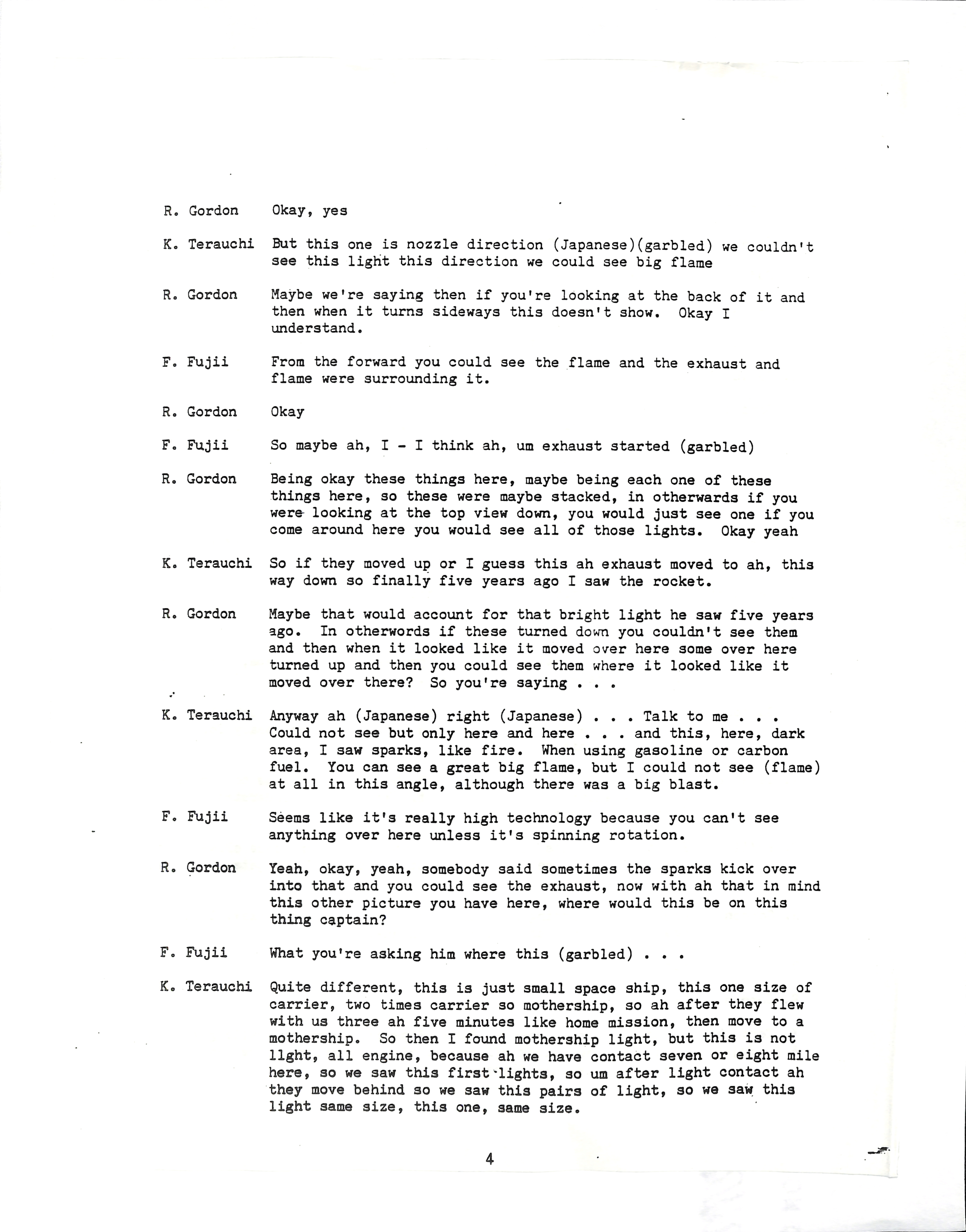 Information Releases Relating to Unidentified Flying Object