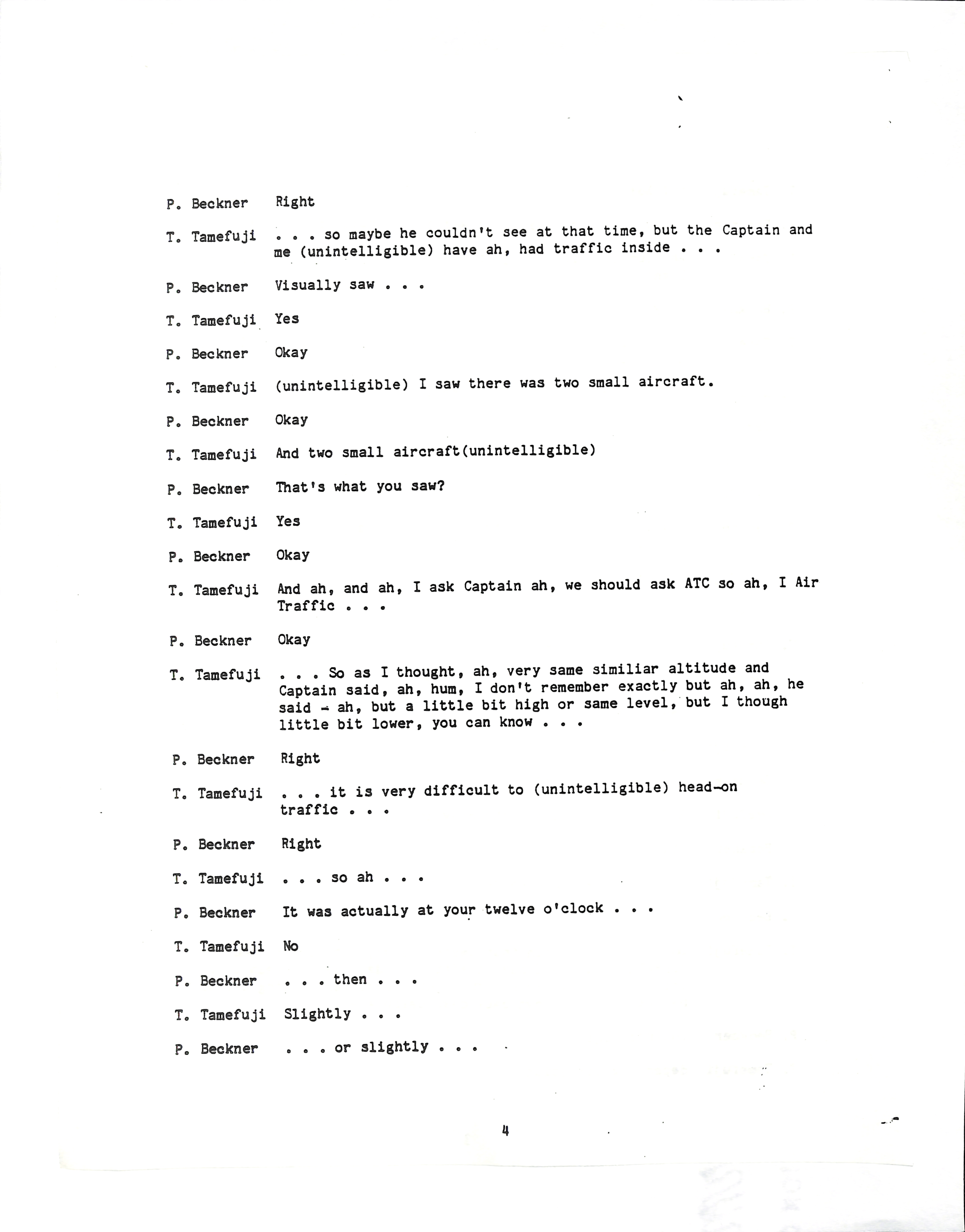 Information Releases Relating to Unidentified Flying Object