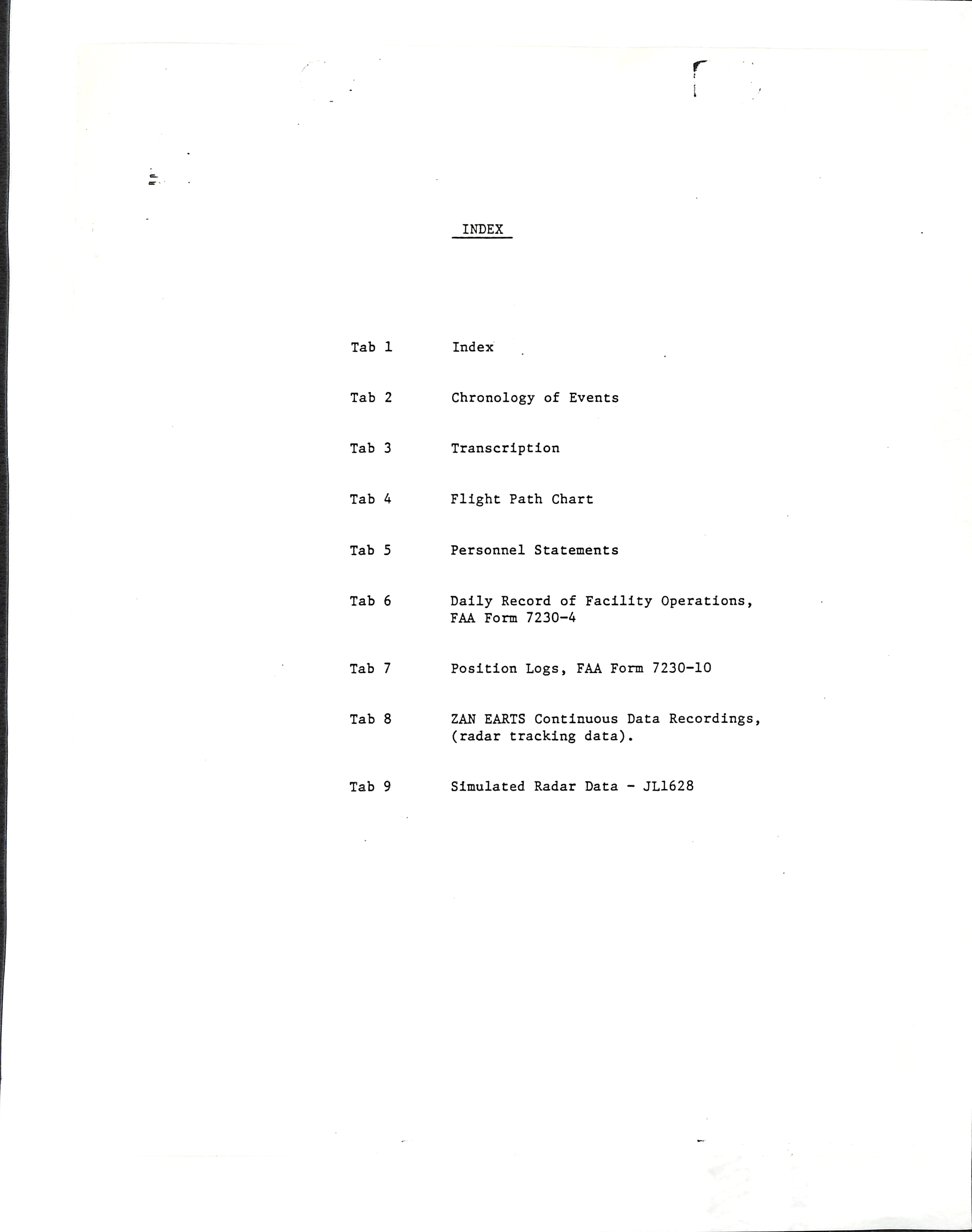 Information Releases Relating to Unidentified Flying Object
