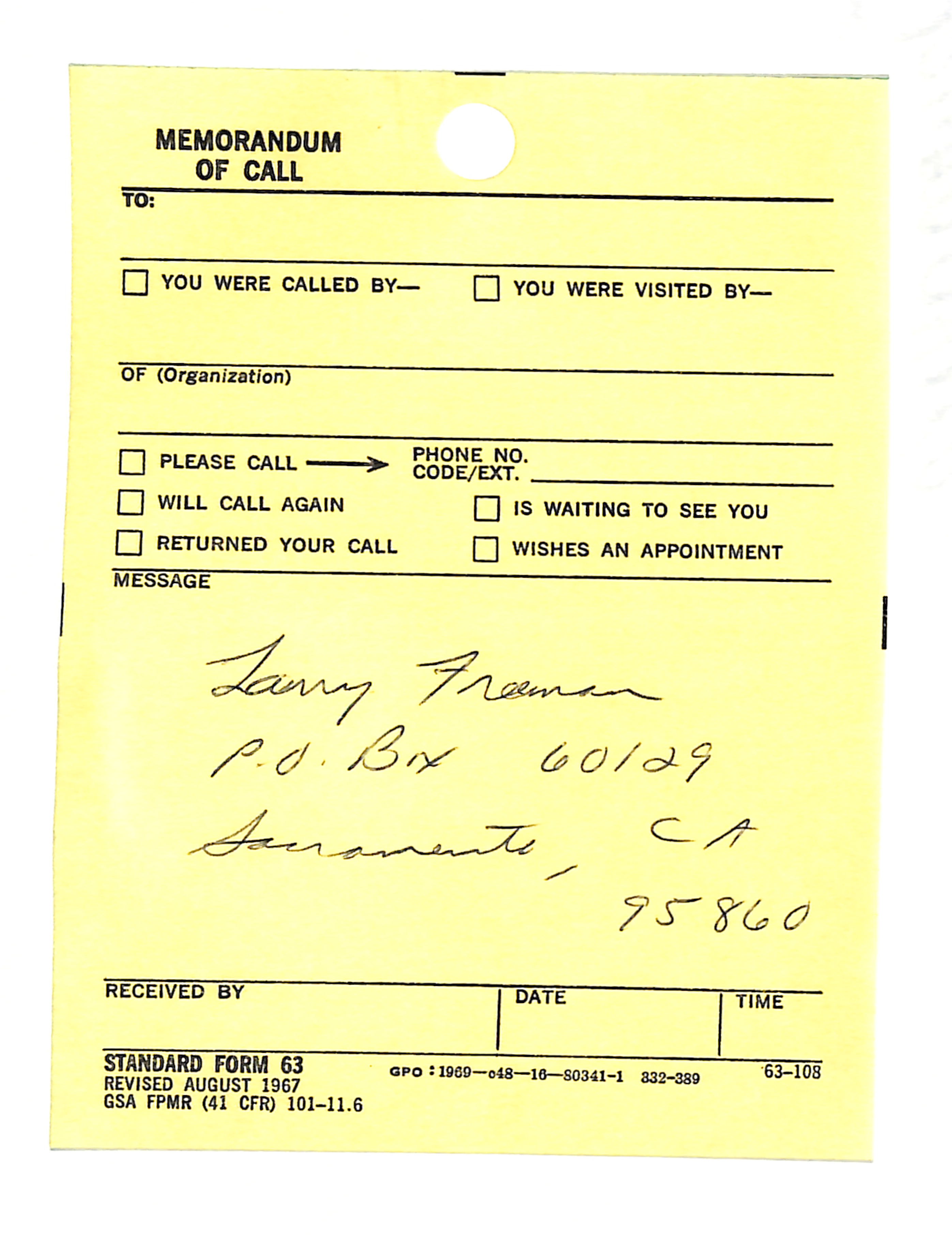 Information Releases Relating to Unidentified Flying Object