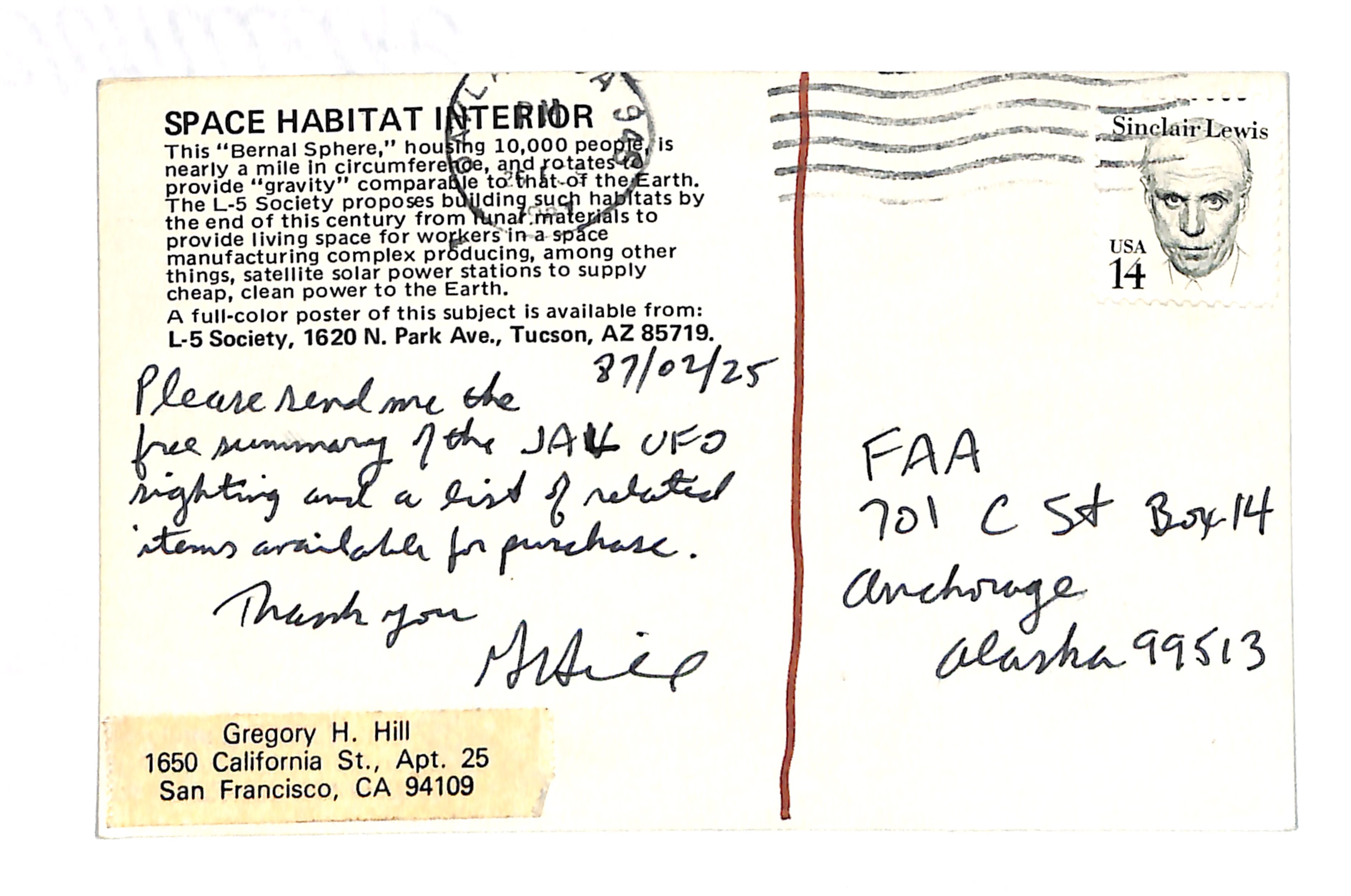 Information Releases Relating to Unidentified Flying Object