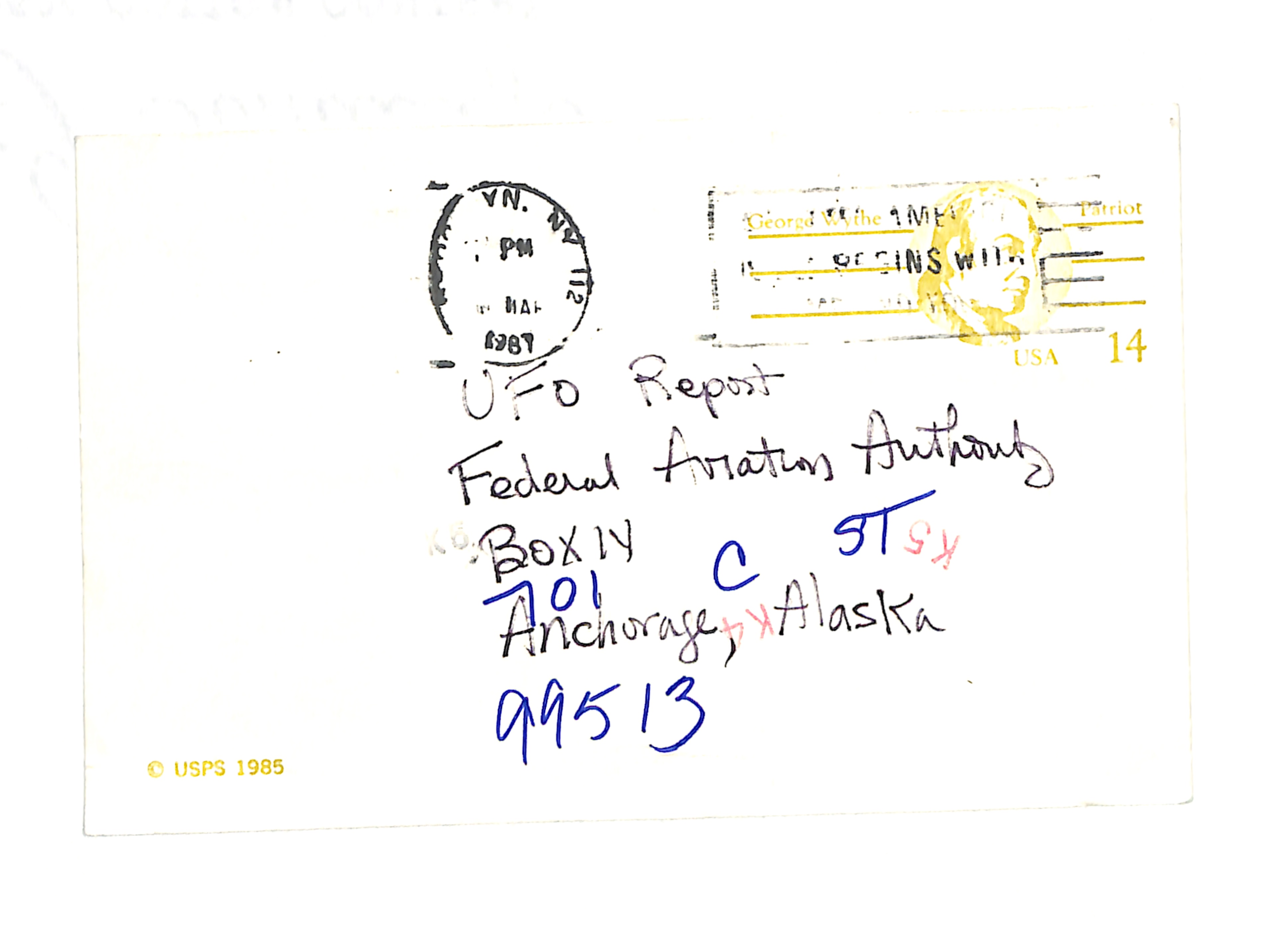 Information Releases Relating to Unidentified Flying Object