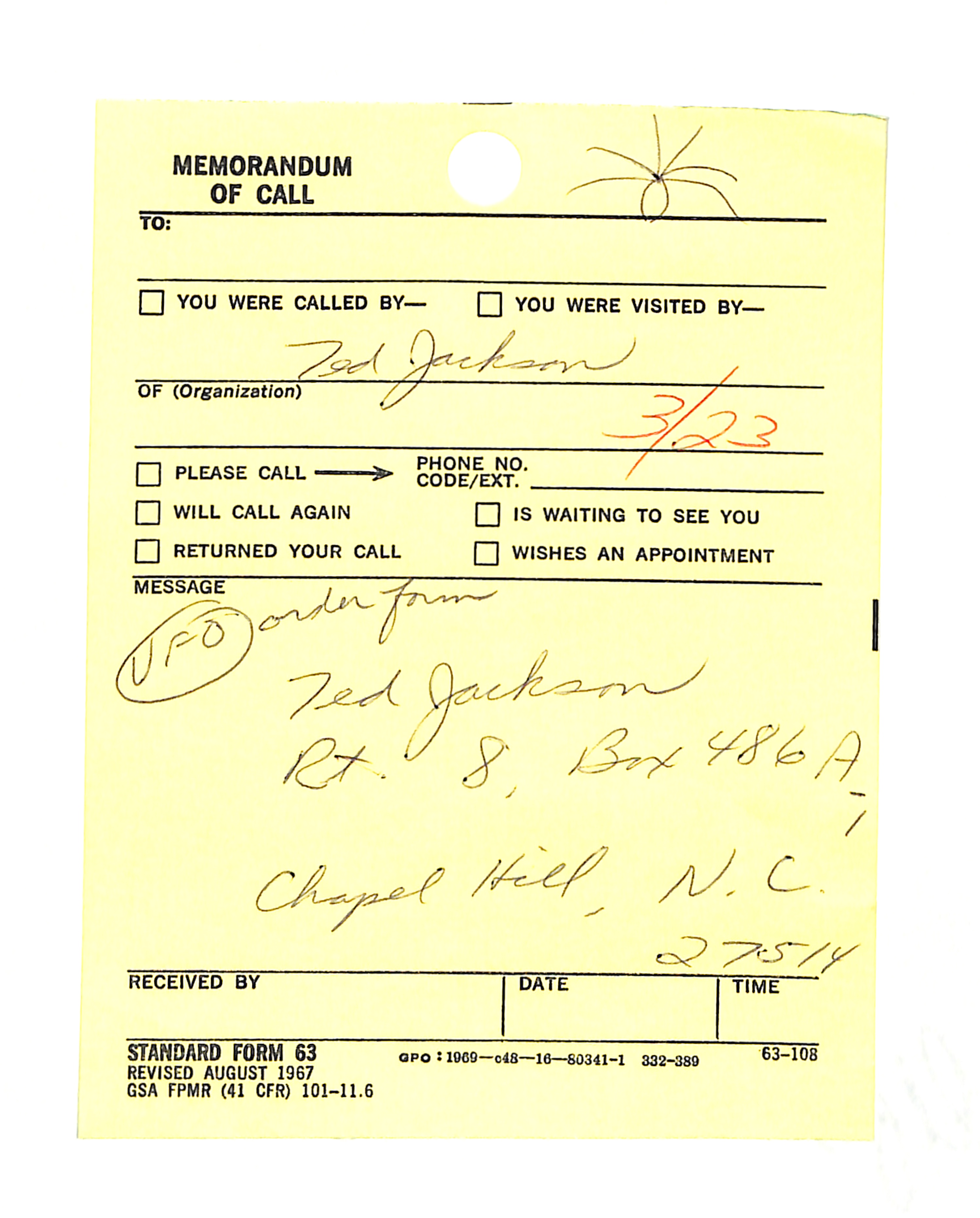 Information Releases Relating to Unidentified Flying Object