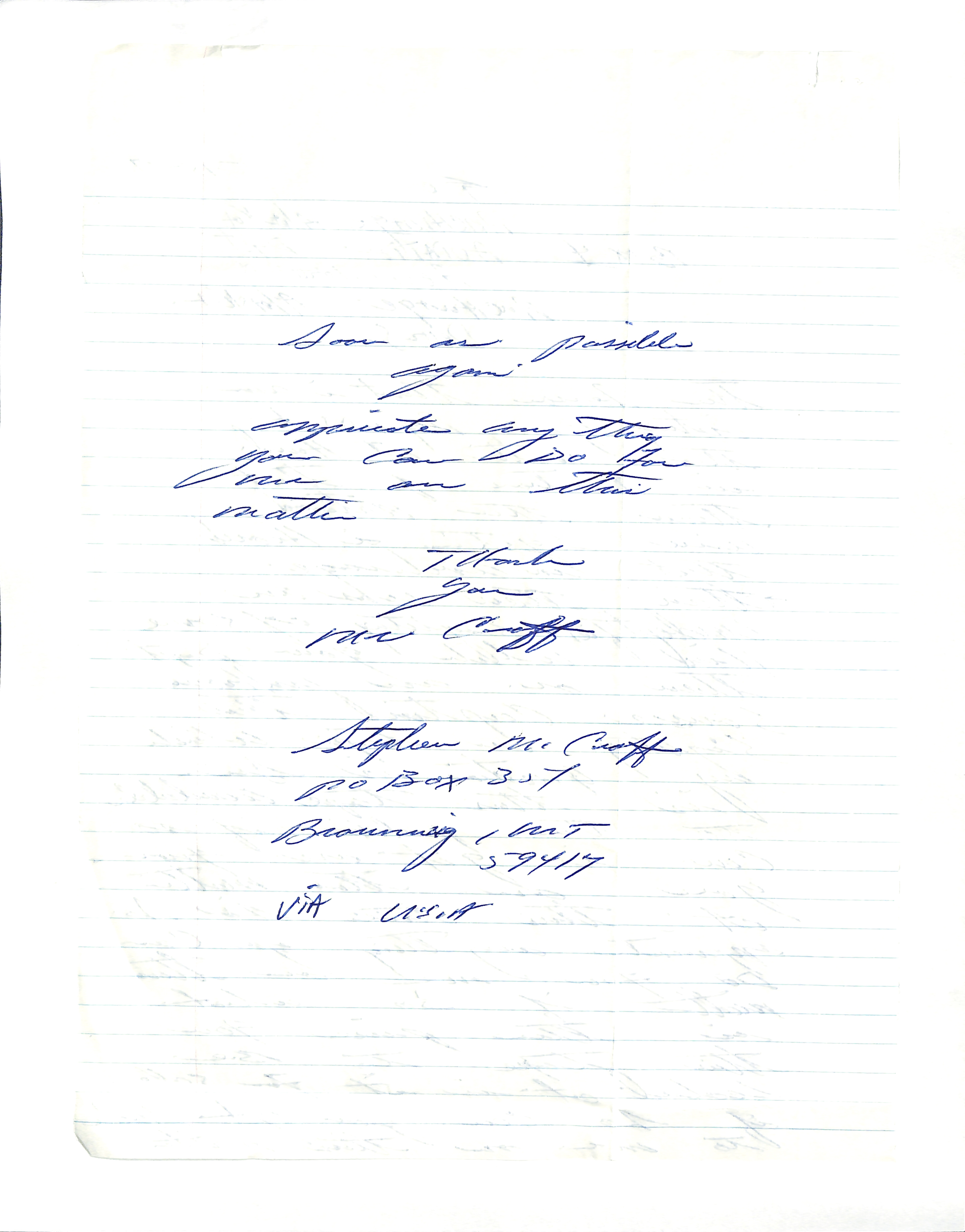 Information Releases Relating to Unidentified Flying Object