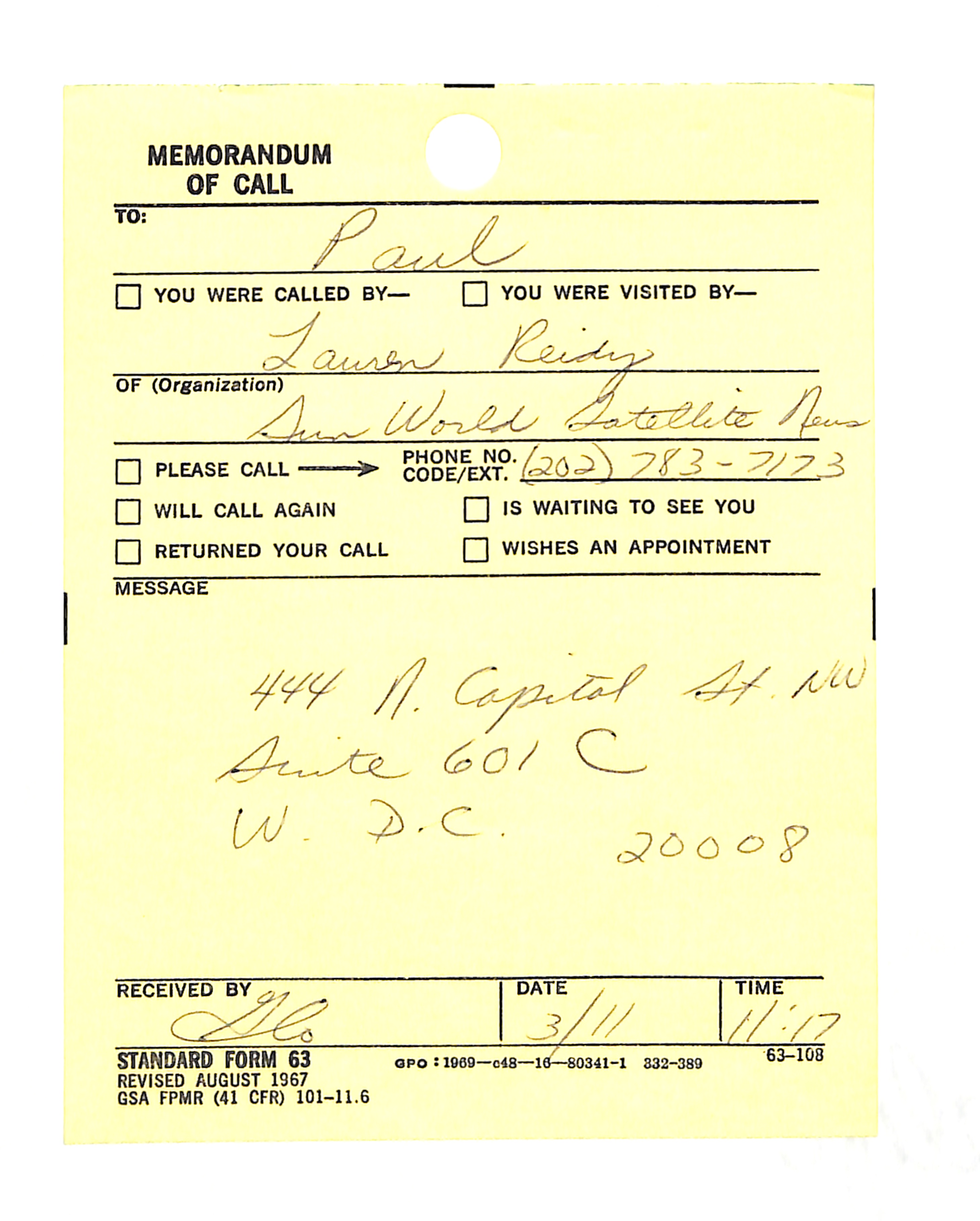 Information Releases Relating to Unidentified Flying Object
