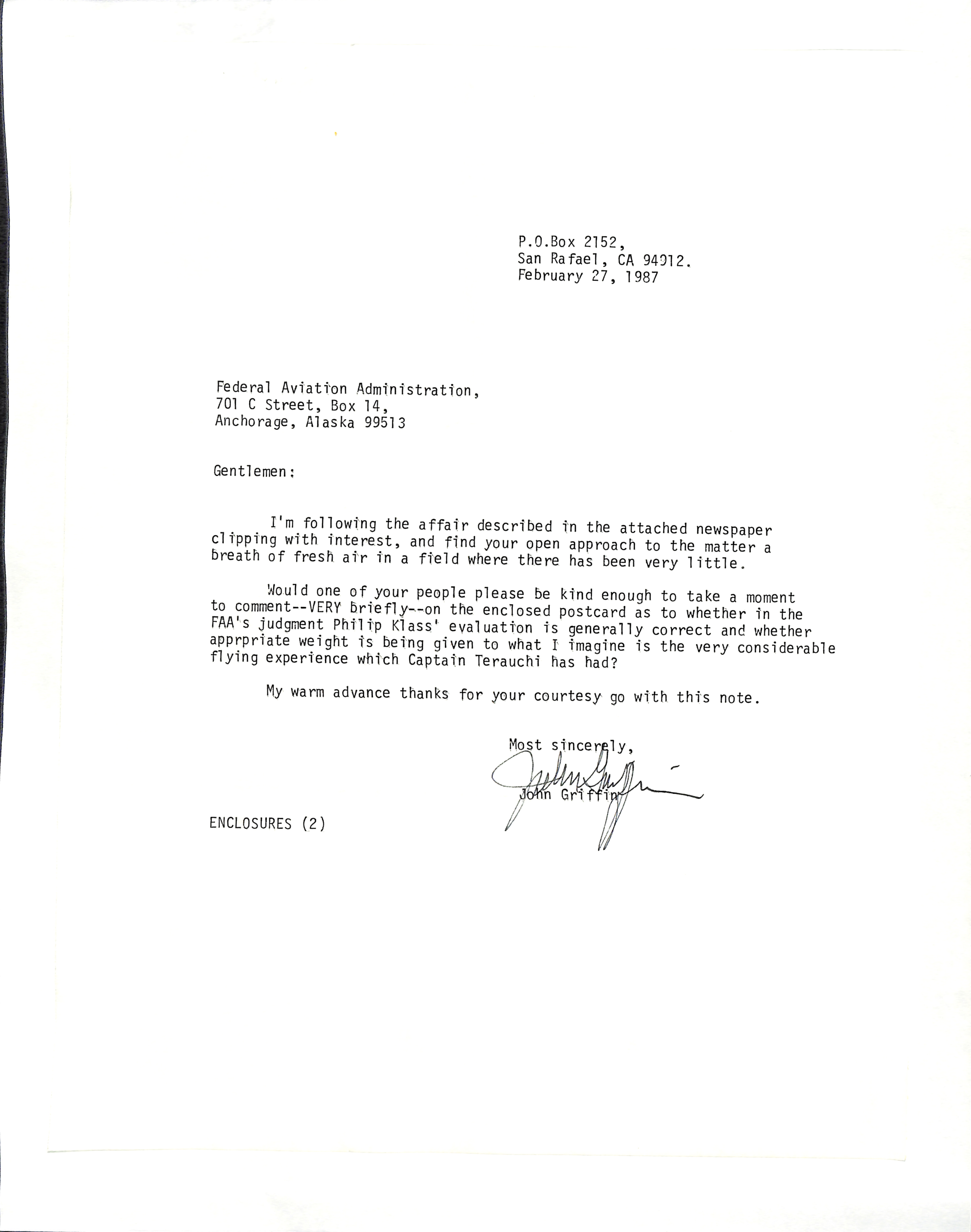 Information Releases Relating to Unidentified Flying Object